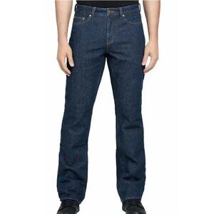 Realtree Flannel Lined Jeans Men's 34x32 Dark Blue Straight Leg NWT